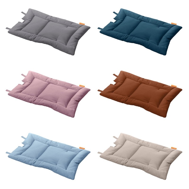 Coussin blanc pour chaise bois cérusé